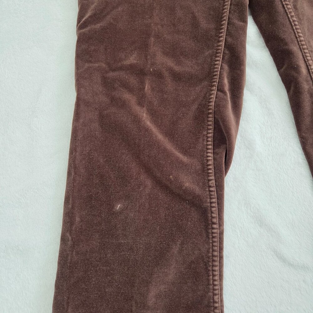 LL Bean Brown Corduroy Pants Sz 6 Straight Leg Gorpcore Y2K Granola Academia - Picture 7 of 12